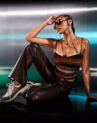 Asyou Felső Többszínű Hálós Print 38 M