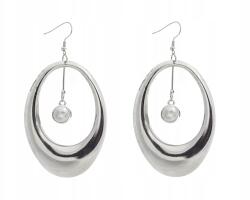 Ezüst színű hosszú lógós fülbevaló (0615)