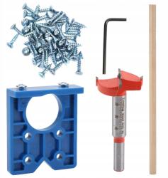  Konzervmaró 35mm Határolóval Bútorpánt Sablon Készlet (1011200353211)