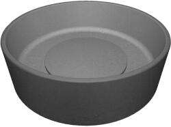 Laveo Perl, gránit munkalap mosdó 360x360x115 mm, szürke, LAV-VGP1510T (LAV-VGP1510T)