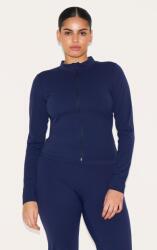 Prettylittlething Sötétkék Hosszú Ujjú Cipzáras Pulóver Prettylittlething L