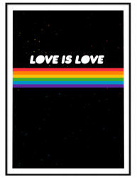 Lmbt poszter Szivárvány Love is Love Minták A3