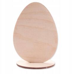 Loveart Álló tojás állványon fa dísz rétegelt lemezből Loveart 10 cm Dekor (LV-SK12)