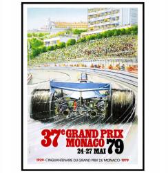  Grand Prix Monaco Autóverseny poszter A3 (Plakat Samochody Auta Wyścigi)