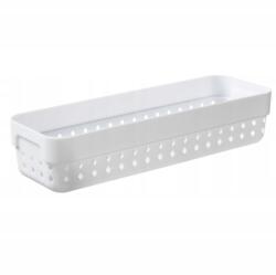 Plast Team Kosár Tároló Kosár Organizer Seoul Fehér 23, 8x7, 8x5CM (PT50220808)