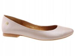 Maciejka 04100-10 bézs bőr balerinacipő 37-es méret (04100-10)