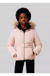 Calvin Klein Jeans Halványrózsaszín Kabát Övvel (16L) (596373)