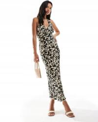 River Island Mintás Ruha MIDI Open Back (36) (568247)