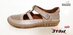 Manitu Női félcipő Manitu 840071-08 bőr Bézs 39-es méret (840071-08)