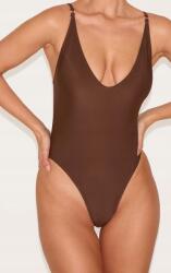 Prettylittlething LC55313 Prettylittlething Sima Barna Fürdőruha (34) S