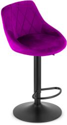 Klubfotel Bárszék KAST - lila bársony/fekete láb