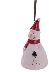 Yala Hóemberes karácsonyi kerámia csengő - felakasztható - 10, 3x5, 6 cm (Q136600)