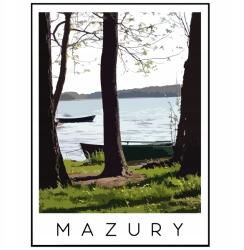  Poszter a Hálószoba Nappaliba Kép Mazury Natura A3 (Obraz Mazury Plakat na ścianę natura A3)