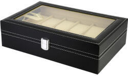  Óratartó doboz 12 rekeszes fekete 5947-8 (5947-8)
