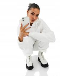 Asyou X2F212*ASYOU Női Pulóver Fehér Kapucnis 34 Xs 1AAA