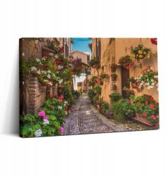 Wallfluent Canvas Vászonkép Ökológiai Otthon Loft Utca Umbria Virágos 30x20 (010030010150000039712)