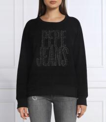 Pepe Jeans Fekete Velúr Logós Pulóver (s) (593523)