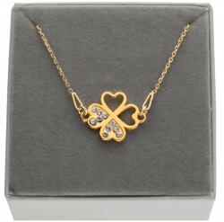 ArtWings Arany nyaklánc lóhere cirkónia szerencse Doboz Ezüst 925 50 cm