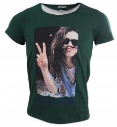 Lee L41ZEP zöld póló M U19 8 illusztrációval