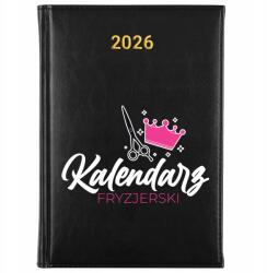FunnyCase Könyvnaptár 2026 Fodrász Naptár Fekete tervező Ajándék Wz (Kalendarz Czarny KALENDARZ FRYZJERSKI)