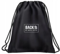BackUP Iskolatáska sportcipőhöz, fekete, tágas (WOB4A36)