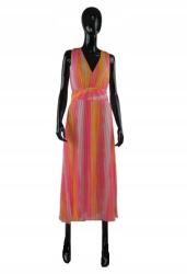 GUESS Plisszírozott Ujjatlan Ruha, Size S, poliészter, többszínű, koktél (397202)