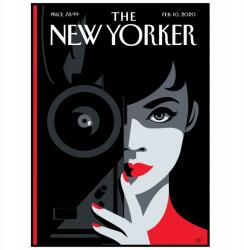  Poszter New Yorker Fotós Fényképezőgép Nő Kép A3 (Plakat NEW YORKER Fotograf Zdjęcia Aparat)
