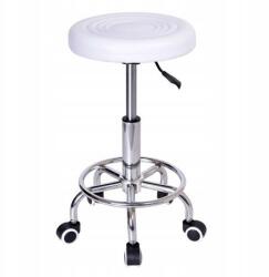 eHokery Kozmetikai fodrász szék Monza fehér praktikus ajándék felszerelés (STOŁEK MONZA BIAŁY)