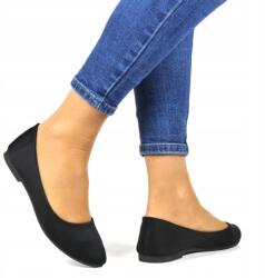 Seastar Fekete Szatén Balerina Sima Párizsi Collection Elegáns Kényelmes Csinos (414A-1 CZRNY SAT)