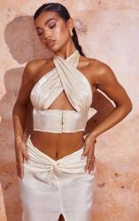 Prettylittlething T43304 Prettylittlething Crop Top Gombok (25) M (KC43320)