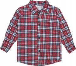  104 Látogatói ing fiú Karácsonyi hosszú ujjú kockás B125 (dług rękaw)