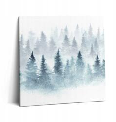 Wallfluent Fotótapéta Hobbi Falra Előszobába Téli erdő 60x60 cm (010030010270000075307)