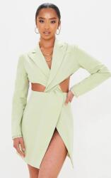 Prettylittlething Blézer Ruha, Size M, zöld, 75% poliészter