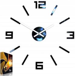 ModernClock Arabic falióra 50cm falióra, öntapadós Diy mechanizmus (ArabicBlack)