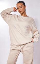 Prettylittlething IC37213 Plt Petite Pulóver Oversize Casual Kerek Nyakú Hosszú Ujjú Xs