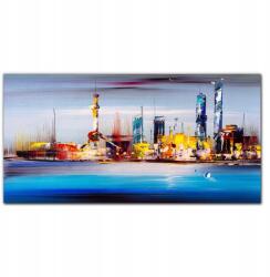 Coloray Fali vászonkép Város tenger 100x50 (och-100x50-mal02-613287533)