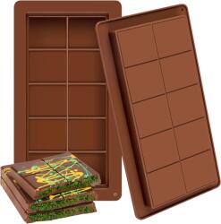 2× Szilikon csokoládé öntőforma Dubai csokoládé 25x14cm nagy magas XXL (2 x Silikonowa forma do czekolady)