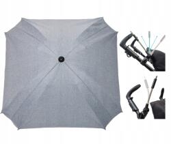 Skyline Esernyő babakocsihoz világos szürke lenvászon szögletes napellenző 62cm UV50 Pl (PO005s4)