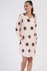 Vienetta Női hosszú ujjú hálóing 4040452328 Vienetta S sárgabarack (4040452328)