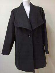  Tailored Fekete Kabát Plus 48-AS