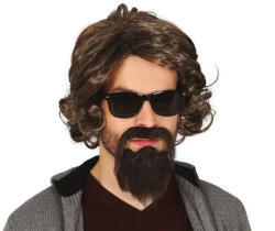 Guirca Barna férfi paróka szakállal (GU4660)