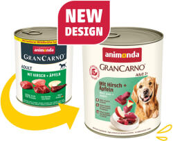 Animonda GRANCARNO® dog adult szarvas és alma csomag 6 x 800g konzerv