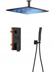 CHDE Zuhany csaptelep fekete vízesés 40 LCD Led (BPL40-4068)