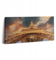 Wallfluent Vászonkép Canvas Gyönyörű Nyomtatás Konyha Eiffel-torony A Nap fényében (010030010010000074756)