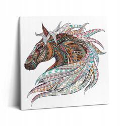 Wallfluent Vászonkép Stúdióhoz Látványos Ló Illusztráció Indián Stílusban (010030010270000074741)