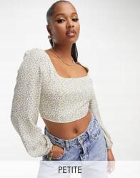  Glamorous Petite Top Ecru Virágok (42) (573520)