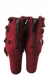 Fracomina Bordó Szandál, Size 37, sarokkal, cipzárral (425587)