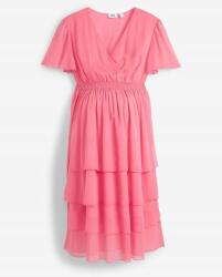 Bonprix Kismama Fodros Ruha, rózsaszín, Size 48, 100% újrahasznosított poliészter