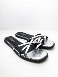 Hot Soles IC23108 Hot Soles Lapos Flip-flop Papucs Metál Ezüst (20) 37 (67511WQ)