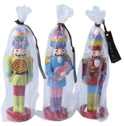 Kaemingk Gyertya Viaszgyertya cukorka Diótörő Karácsonyi 21cm (dekoracja świąteczna na święta)